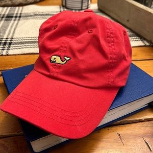 Vineyard Vines Red Baseball Hat